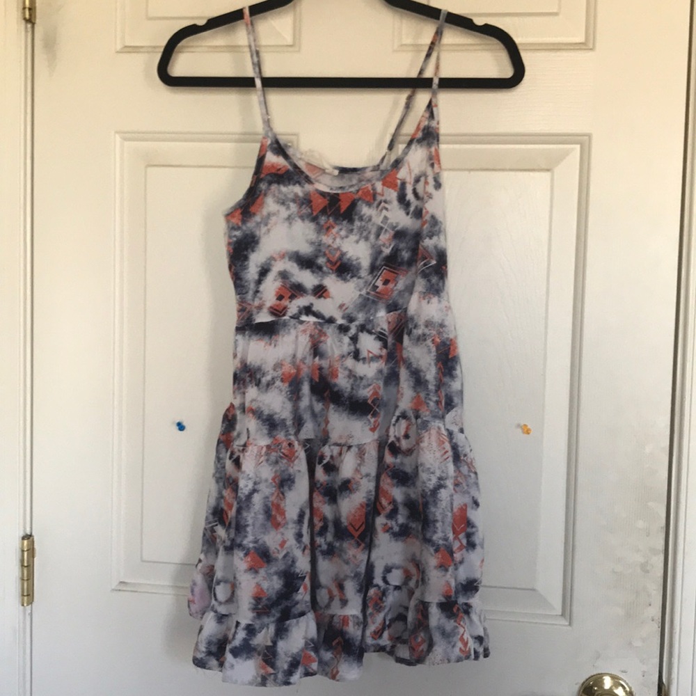 Tribal print summer babydoll style dress.